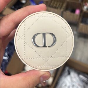Dior Beige Compact with Silver Logo